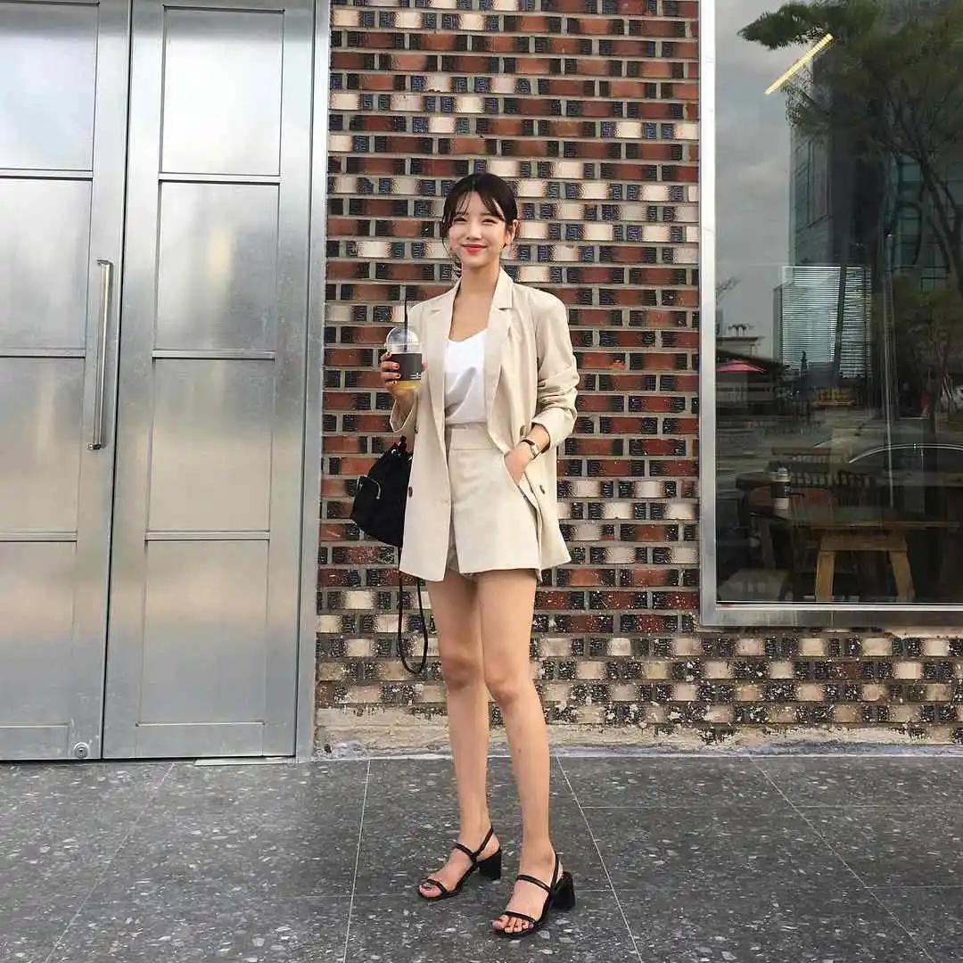 上短下长不露腿t恤穿搭夏季,显瘦t恤短裤穿搭