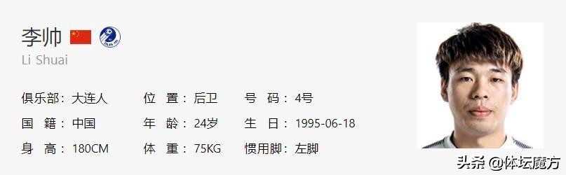 李帅个人集锦,足球后卫李帅