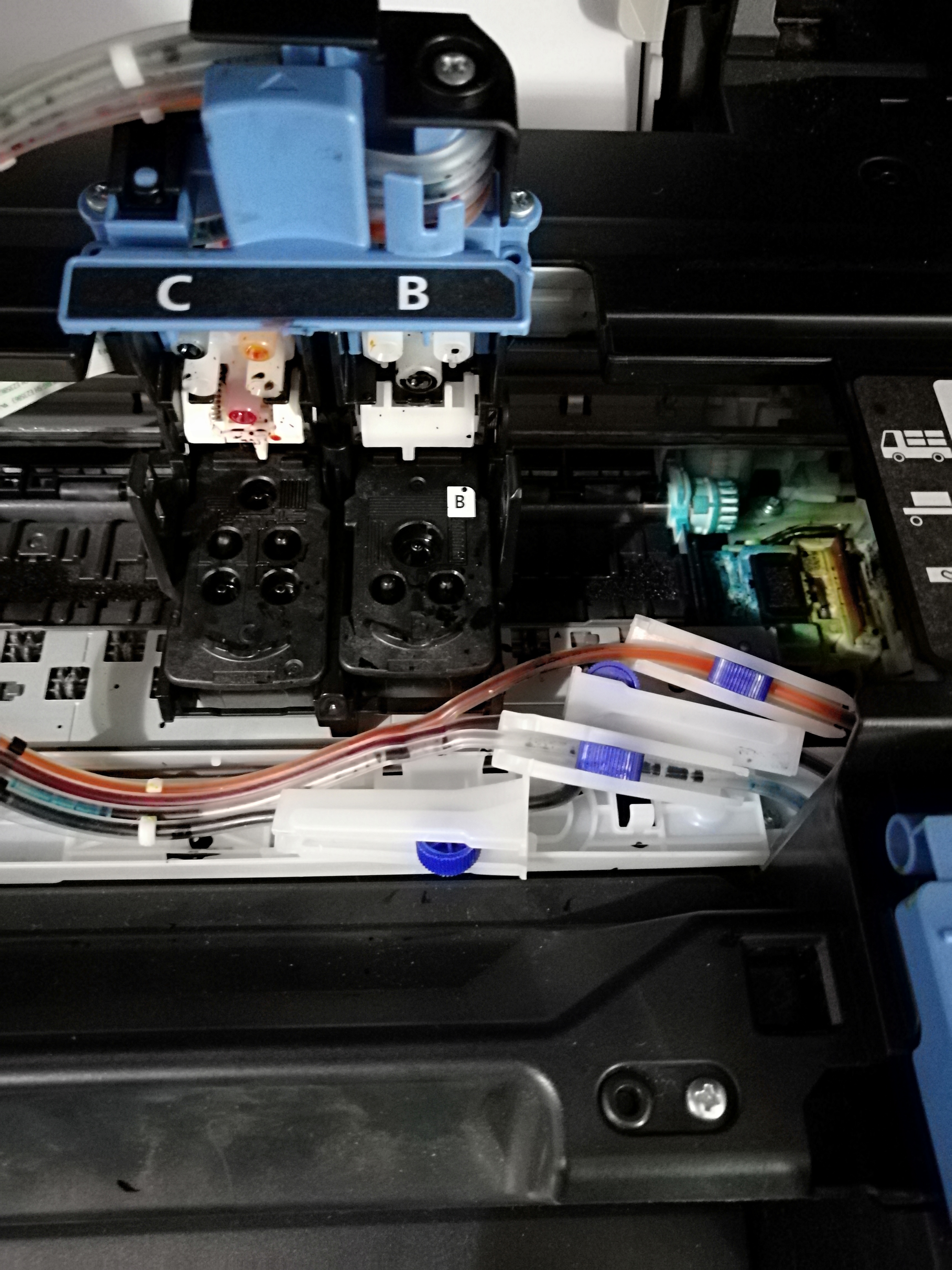 佳能g2800连供管道堵住了,佳能g2810打印机头堵塞怎么办