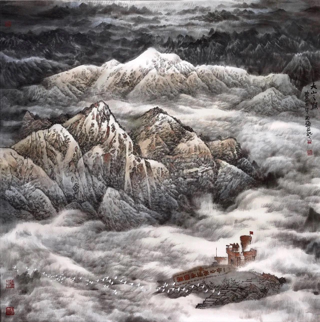 当代中国画名家作品欣赏,水墨丹青当代中国画名家