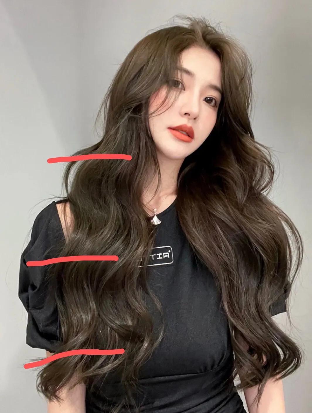 整头烫大波浪卷发发型,大波浪卷发层次怎么修剪