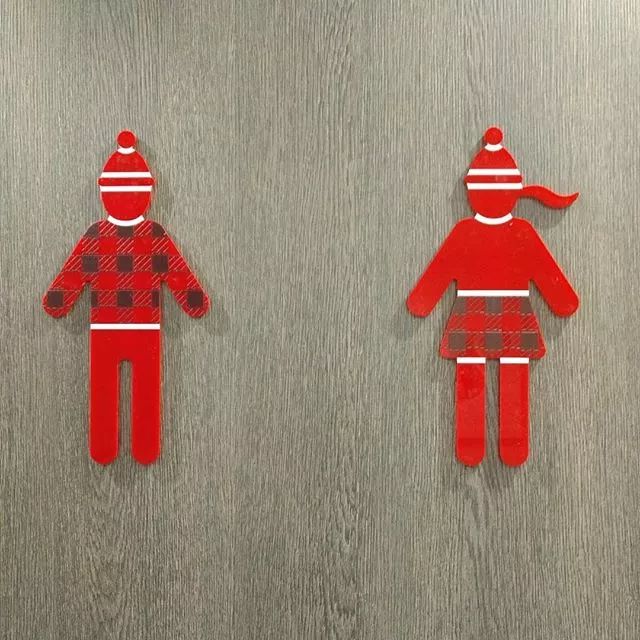 新中式男女厕所标志,各种各样的男女厕所标志