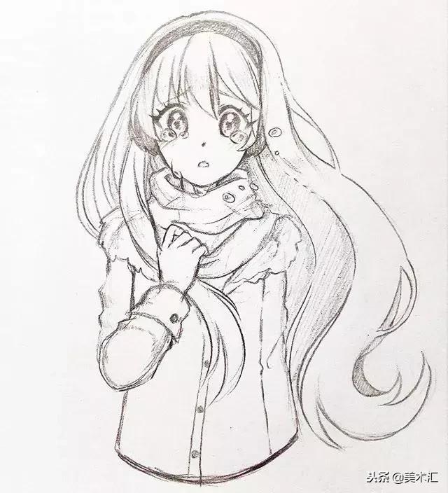 线条感十足的动漫人物,线条感很强的人物素描