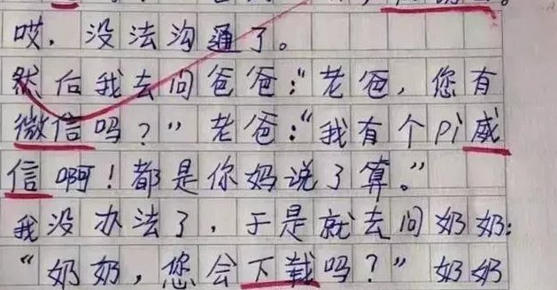 关于代沟的搞笑作文600字,家长与孩子的代沟作文