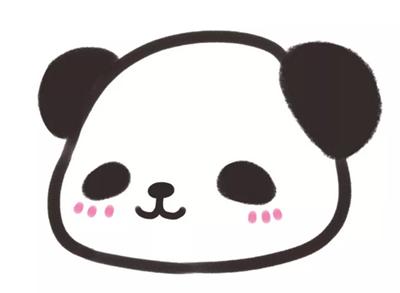 熊猫从台阶上滚下去的简笔画,动物简笔画教程熊猫