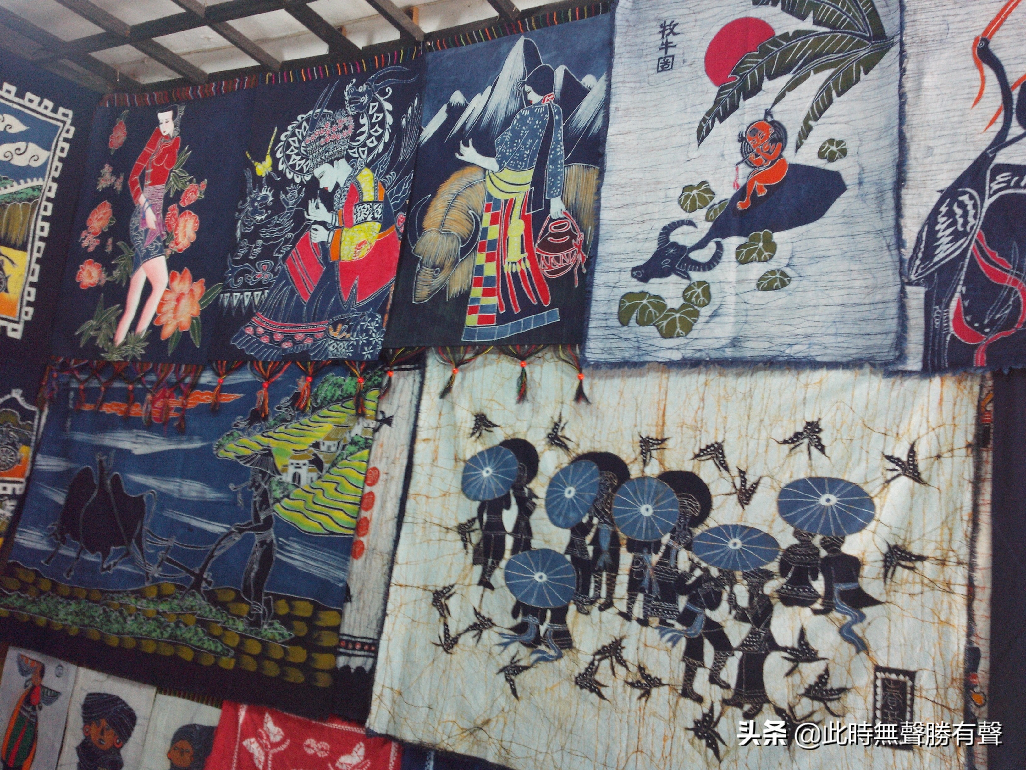 蜡染画制作,贵州蜡染画