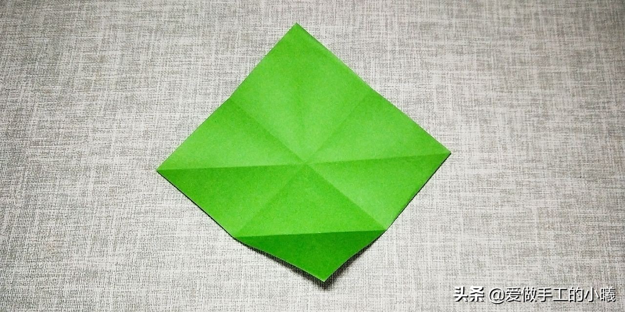 折纸树叶书签制作方法,折纸教程可爱小书签