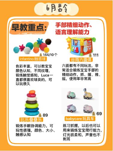 0-6岁早教启蒙玩具,0到6月宝宝早教玩具