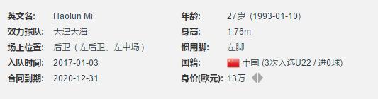 姜至鹏并未跟随深足训练,深足新援加盟名单