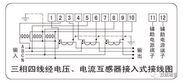 出租房电表接线图,两个电表的接线图