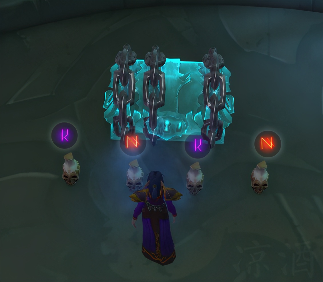 魔兽世界爬塔寻路装置,罪魂之塔符文锁住的宝箱