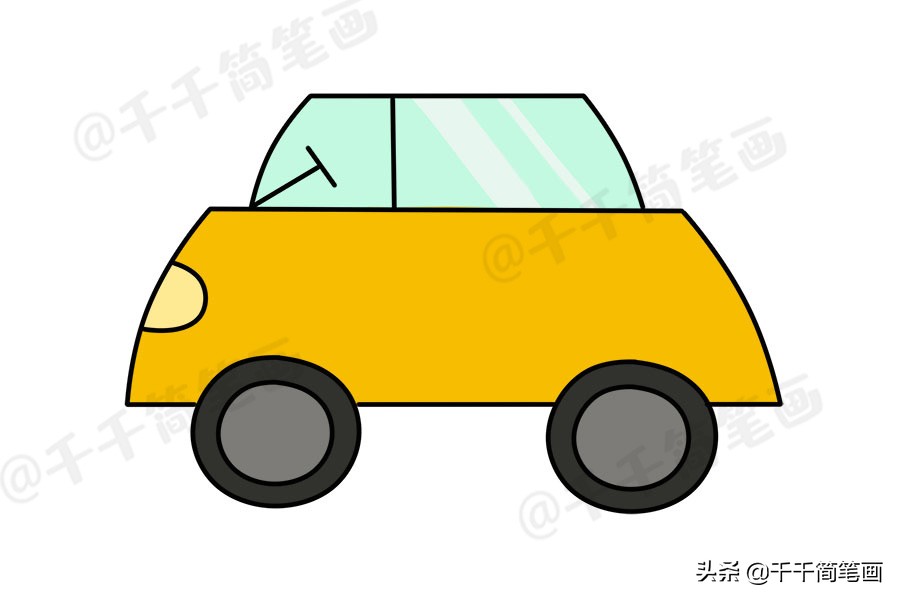 幼儿儿童简笔画教程,动物儿歌简笔画一年级