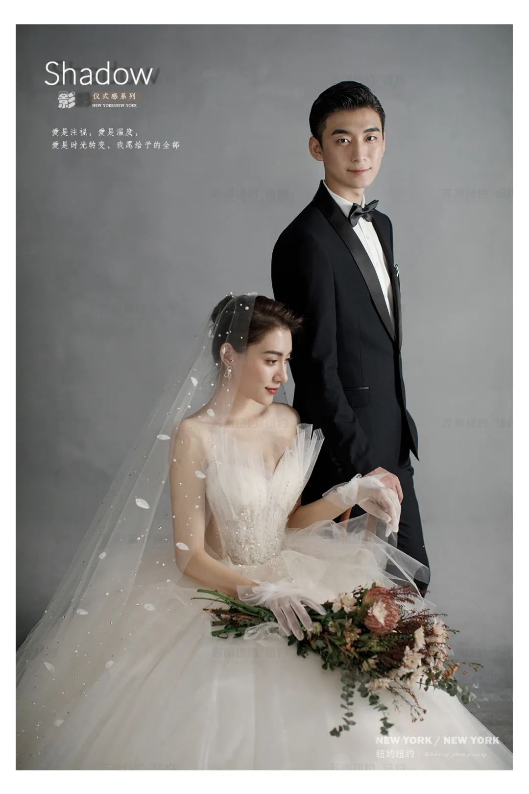 光影与温柔并存的婚照,清新简约主题婚照