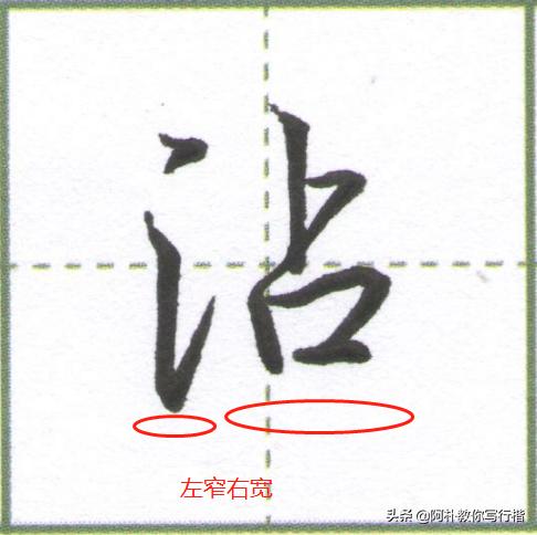 行楷偏旁三点水,行楷偏旁解密全集