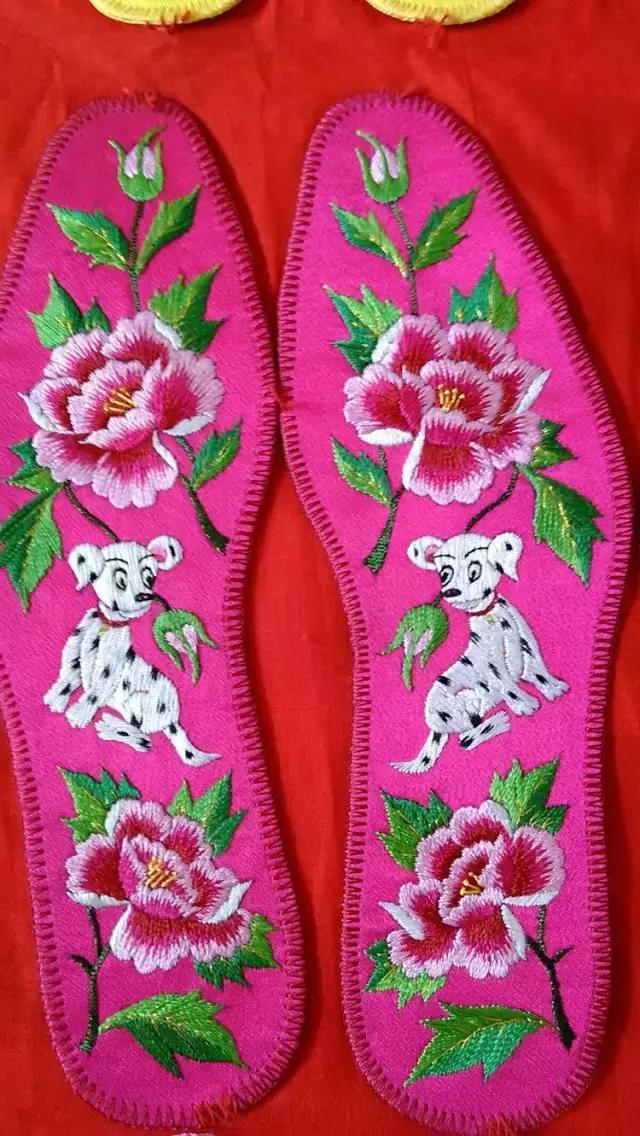 纯手工刺绣鞋垫都是什么图案,45款传统刺绣鞋垫