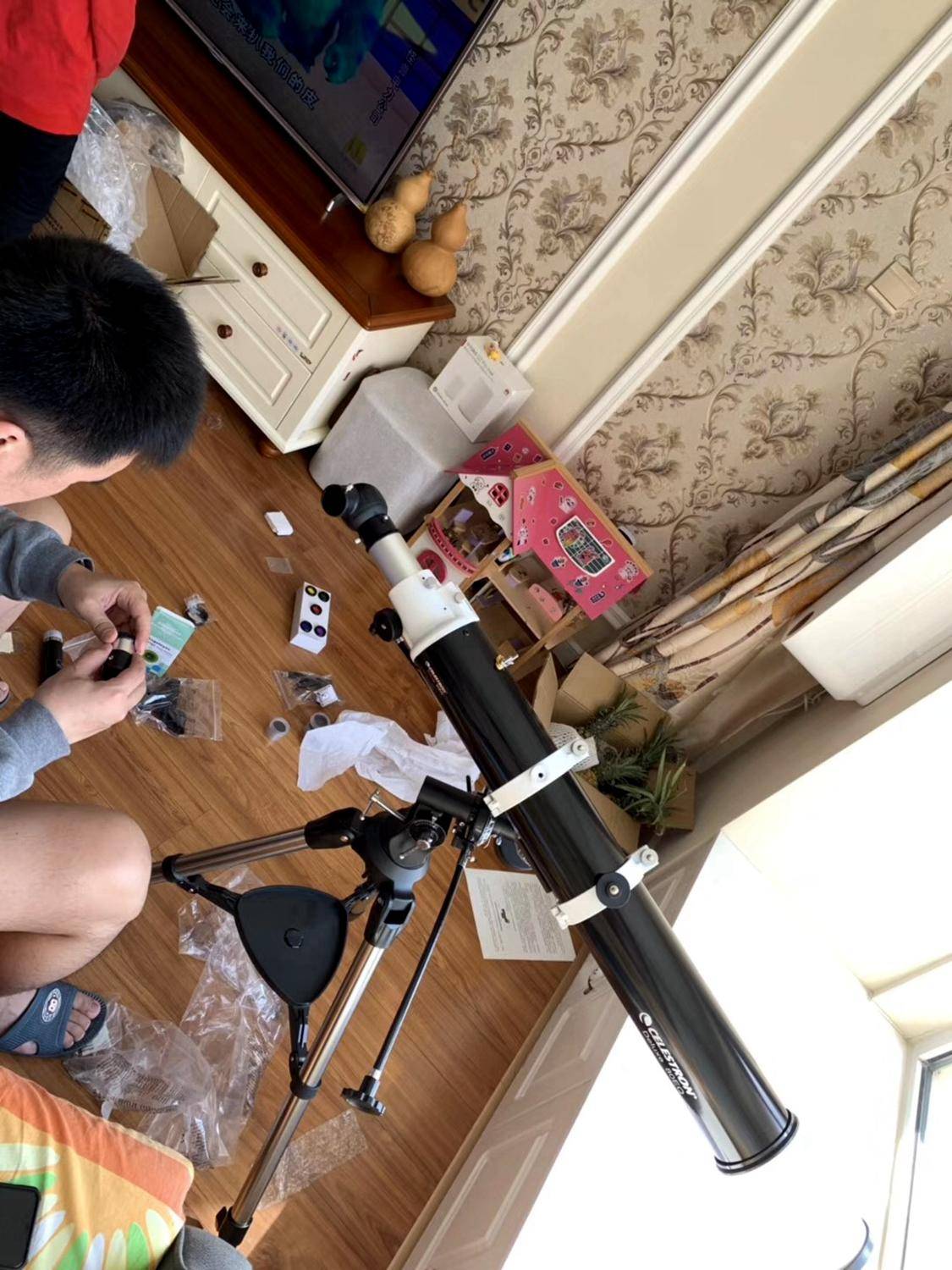 星特朗望远镜80dx开箱,星特朗80eq天文望远镜开箱