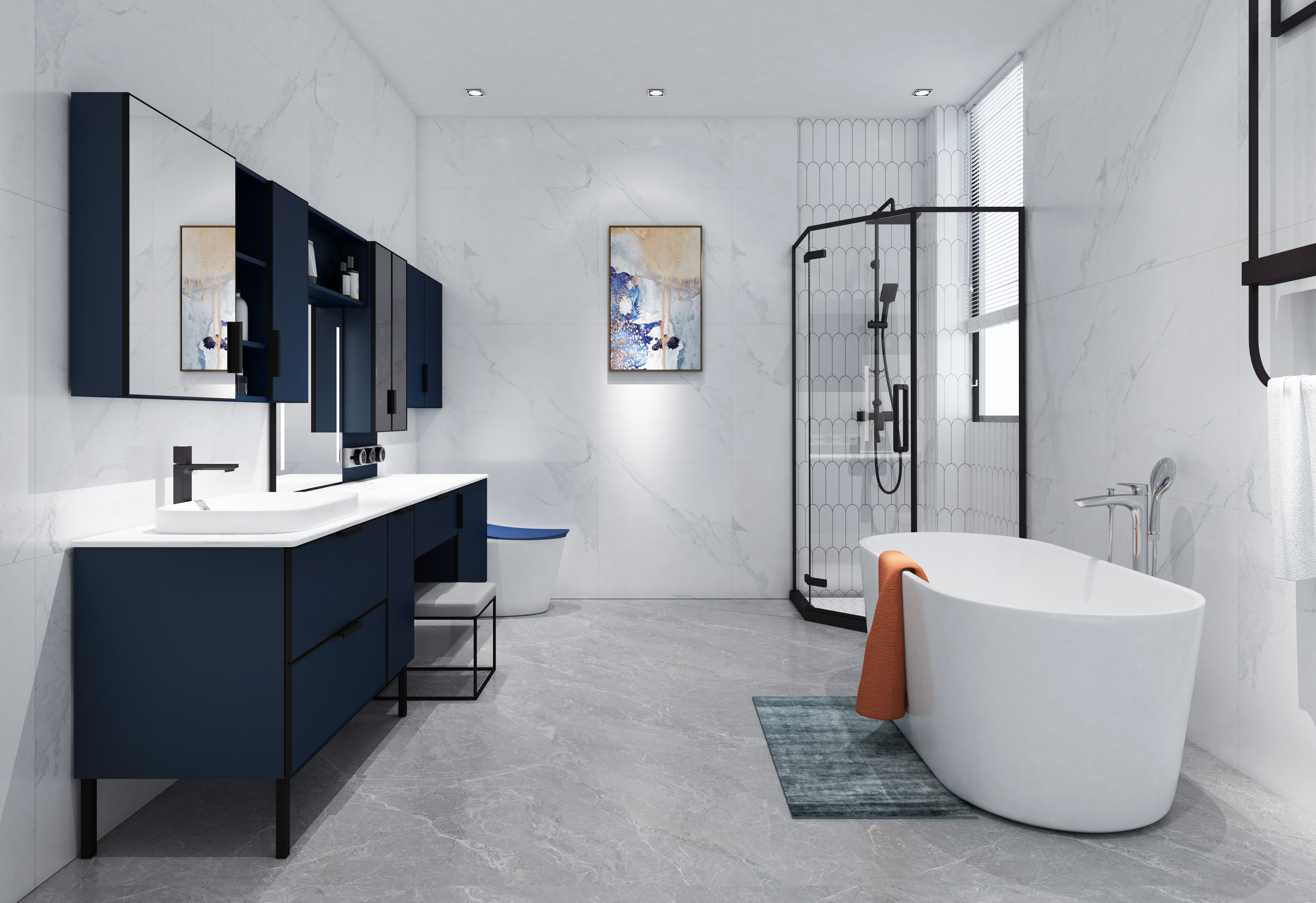 干湿不分离卫生间怎么选浴室柜,卫生间外的浴室柜怎么选比较实用