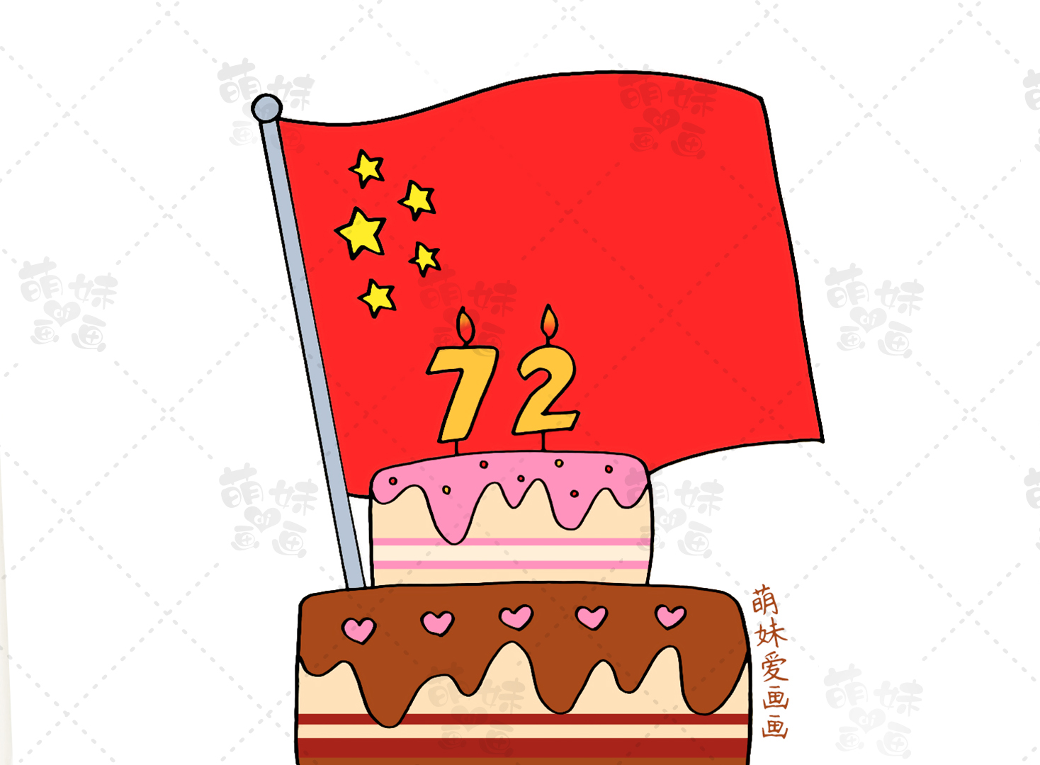 国庆节手抄报素材大全简笔画,手抄报简笔画国庆节天安门