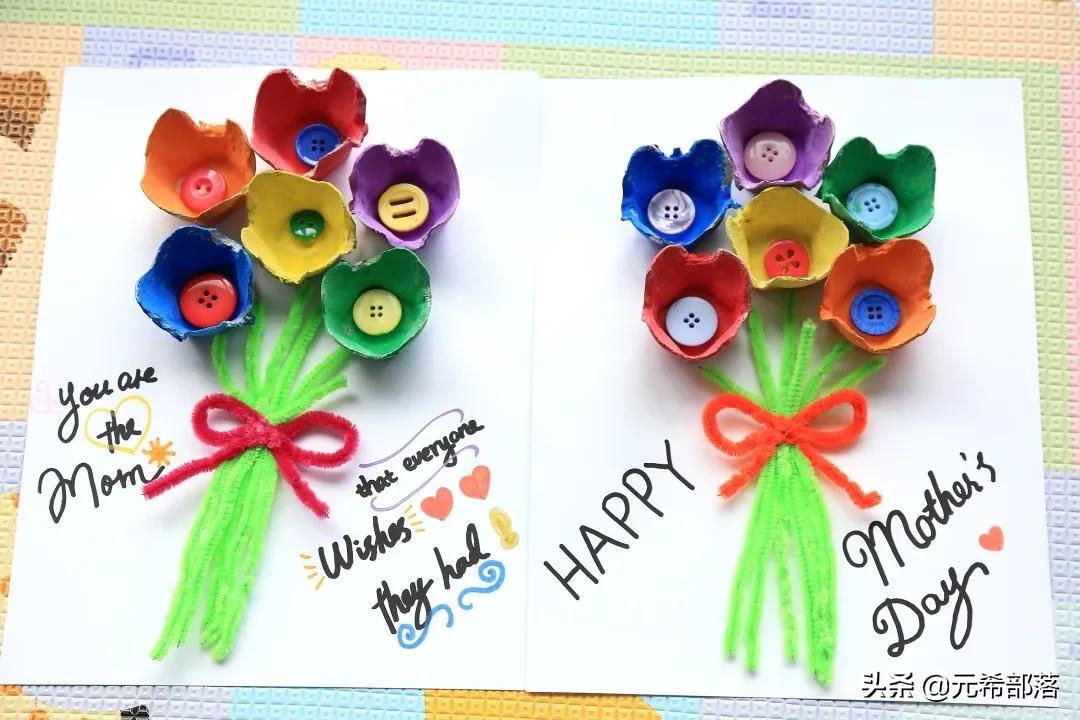 儿童创意花卉手工,儿童手工制作大全创意开花