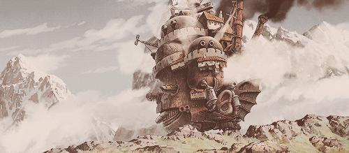 哈尔的移动城堡动态图,动画片哈尔的移动城堡