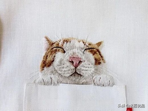 猫咪手工创意画,猫咪刺绣制作方法