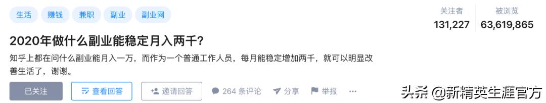 一个月赚3000的副业怎么做,在家挣钱的副业月入3000