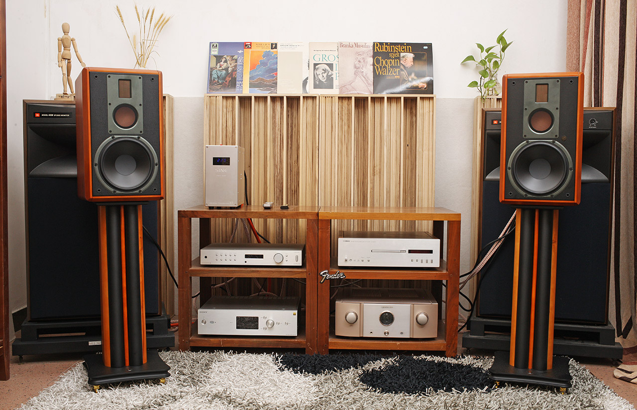 支持wifi投放的音箱,惠威m5a三分频高保真有源音箱