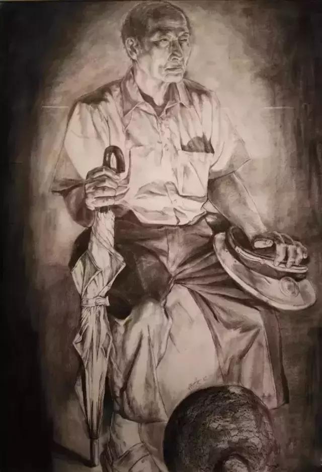 全国素描比赛第一名,九大美院素描欣赏