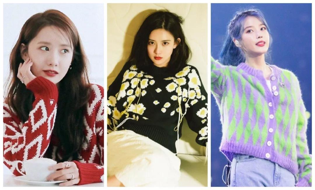 刘雯拉链毛衣哪个牌子好看,刘雯穿的熊图案毛衣