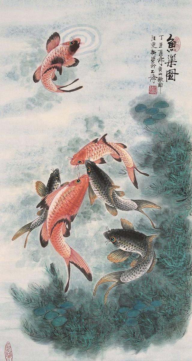 画坛“鱼虎双王”——他画鱼,鱼活;他画虎,虎威