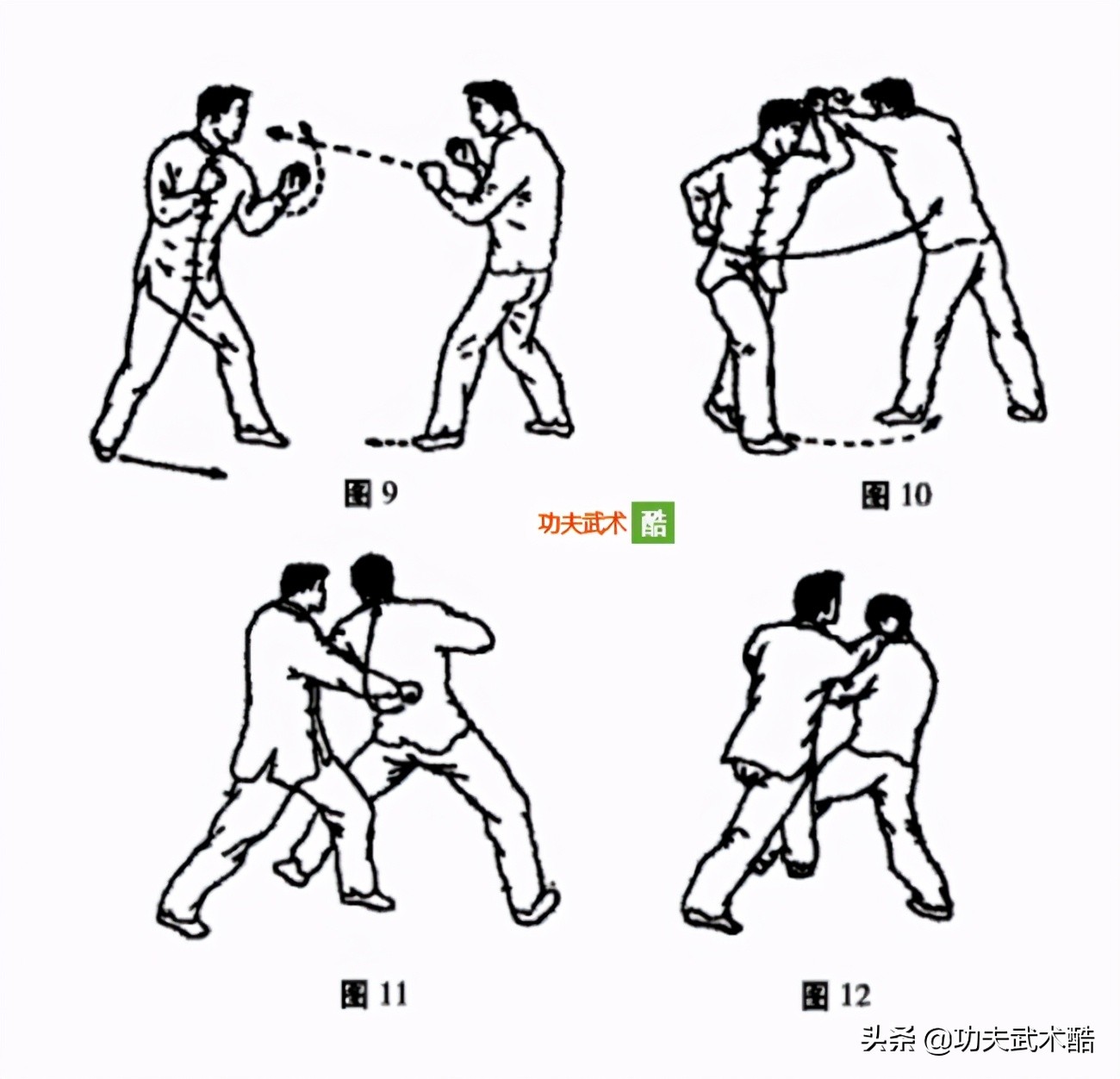 民间南派洪拳实战技法,洪拳散手八式图解