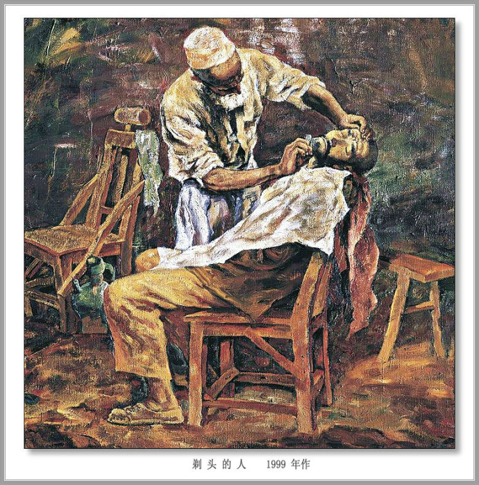 描绘新疆农村的油画,新疆油画风景作品