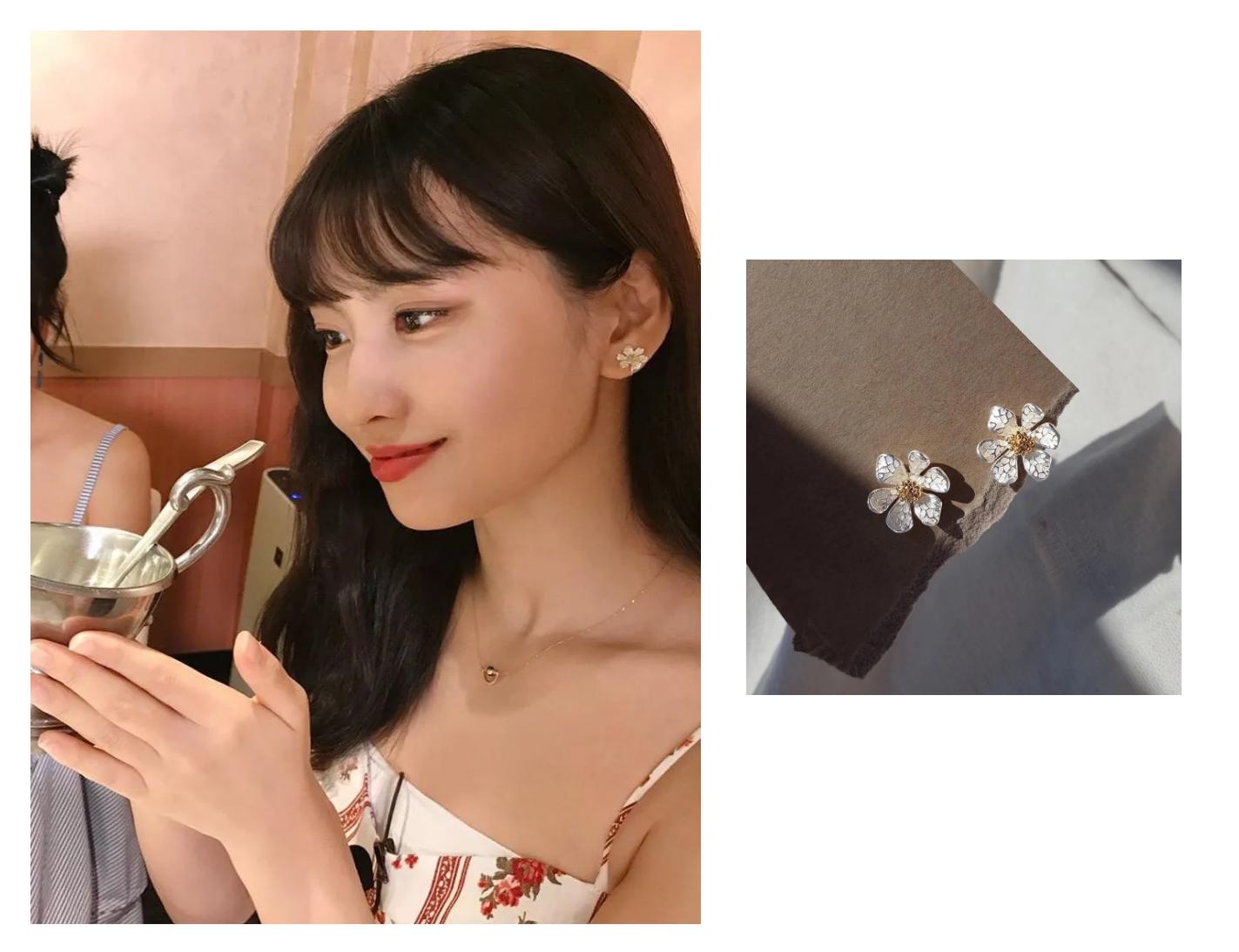 明星同款爱心气质高级轻奢耳饰,明星同款耳饰最好看的