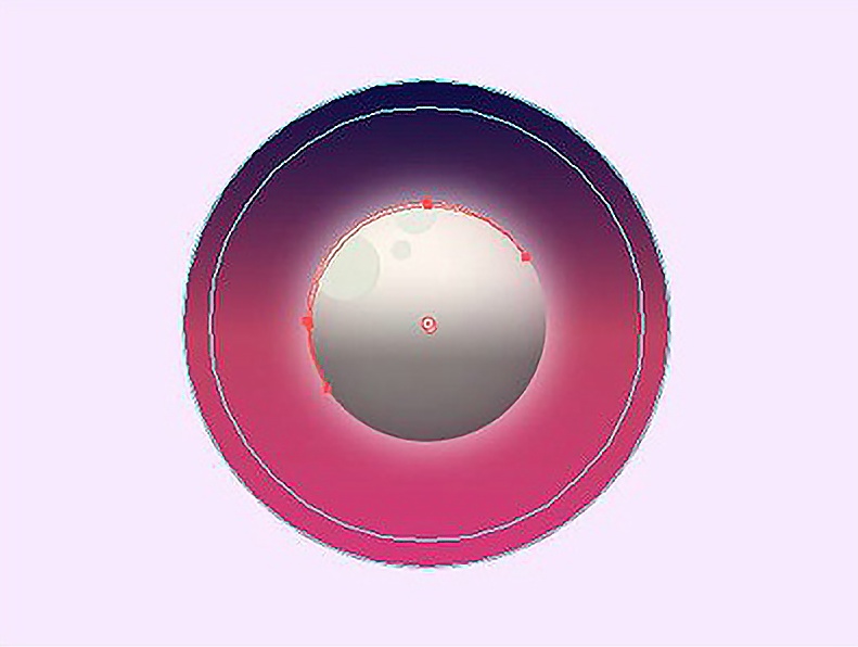 ai绘制梦幻星球,ai教程制作几何图