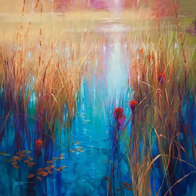 三个画家笔下的雪景,三位油画家的风景画