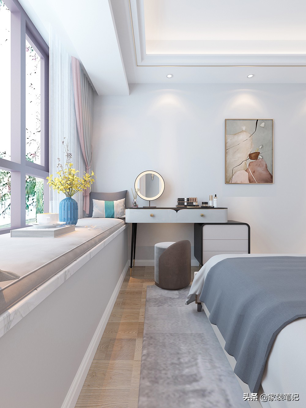 看了样板间就想买,轻奢风样板房小户型