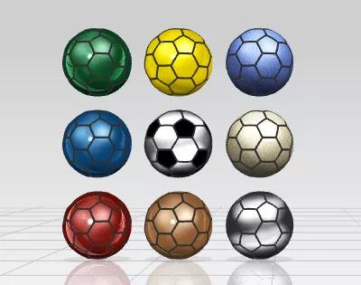 足球模型分析,足球3d模型制作教程图解