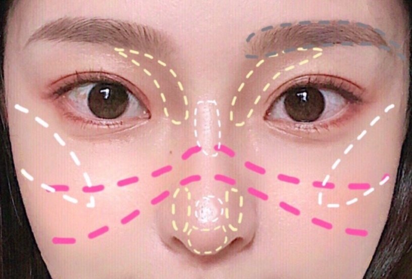 化妆师不同脸型腮红画法教程,化妆师面部修容阴影教程