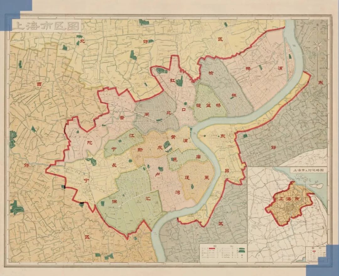 上海历史行政区划变迁,地图文化之旅