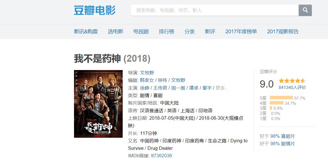 电影我不是药神告诉我们的几件事,我不是药神看哭日本观众10分钟