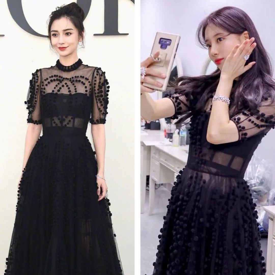 中韩女星撞衫只有林允儿能赢,中韩顶级仙女刘亦菲和孙艺珍撞衫