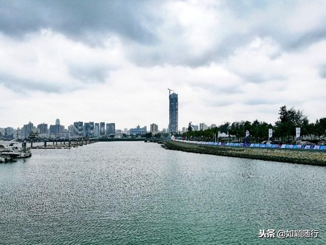 海口西金银广场到西秀海滩位置,海口离市区最近的海滩