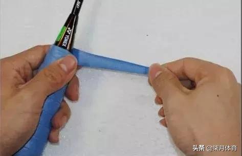 羽毛球手胶缠法双打,羽毛球手胶缠法分左右手吗