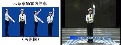交警变道信号手势图解,考科一交警手势图解