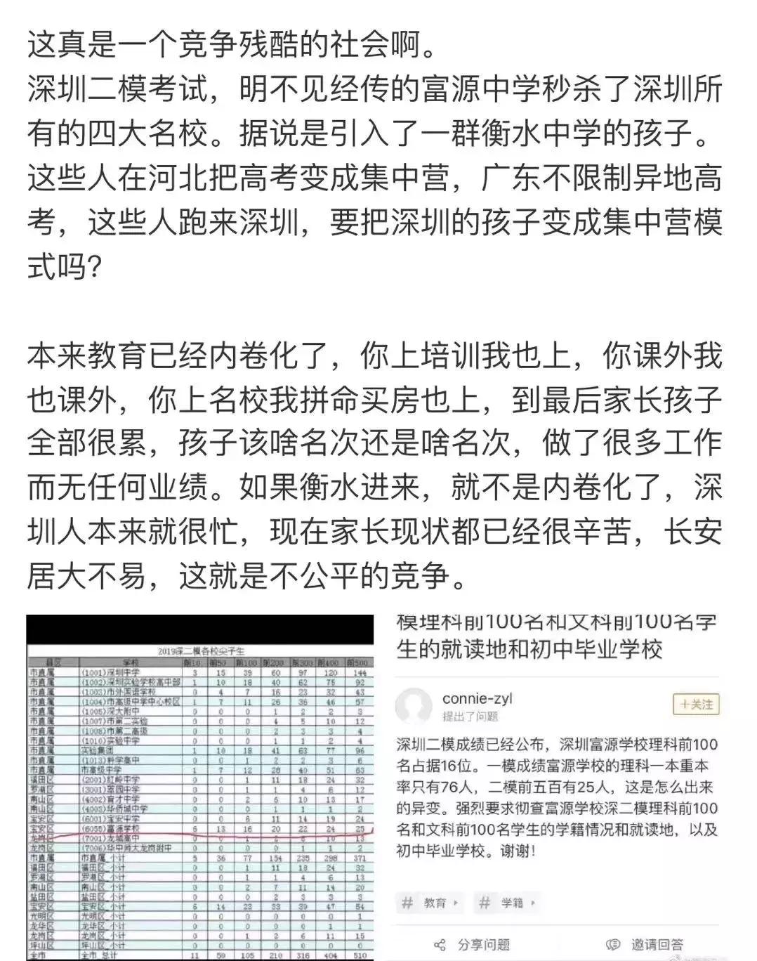 调查升级！秒杀深圳四大的富源学校遭家长质疑违规，教育局回应