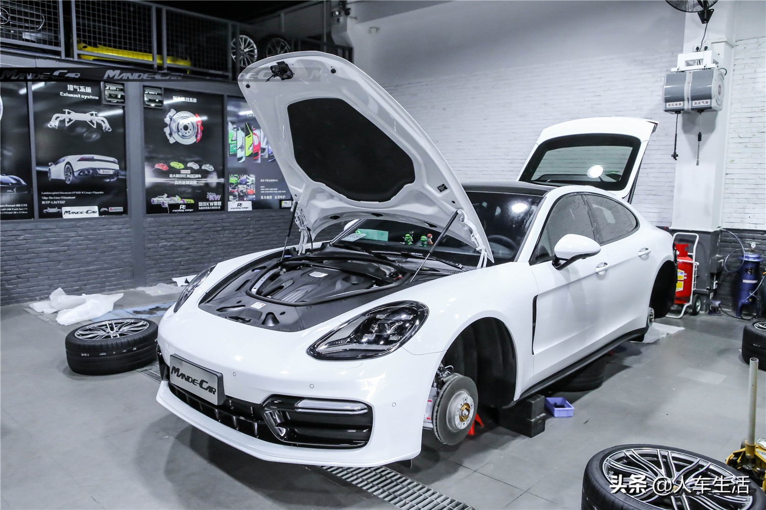 panamera21寸exclusivedesign运动型轮毂,16款保时捷panamera改turbo包围