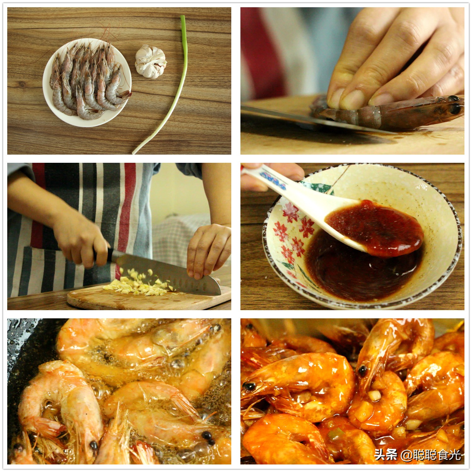 年夜饭必备的蒜蓉大虾蒜香入味,年夜饭白灼大虾全家人都爱吃