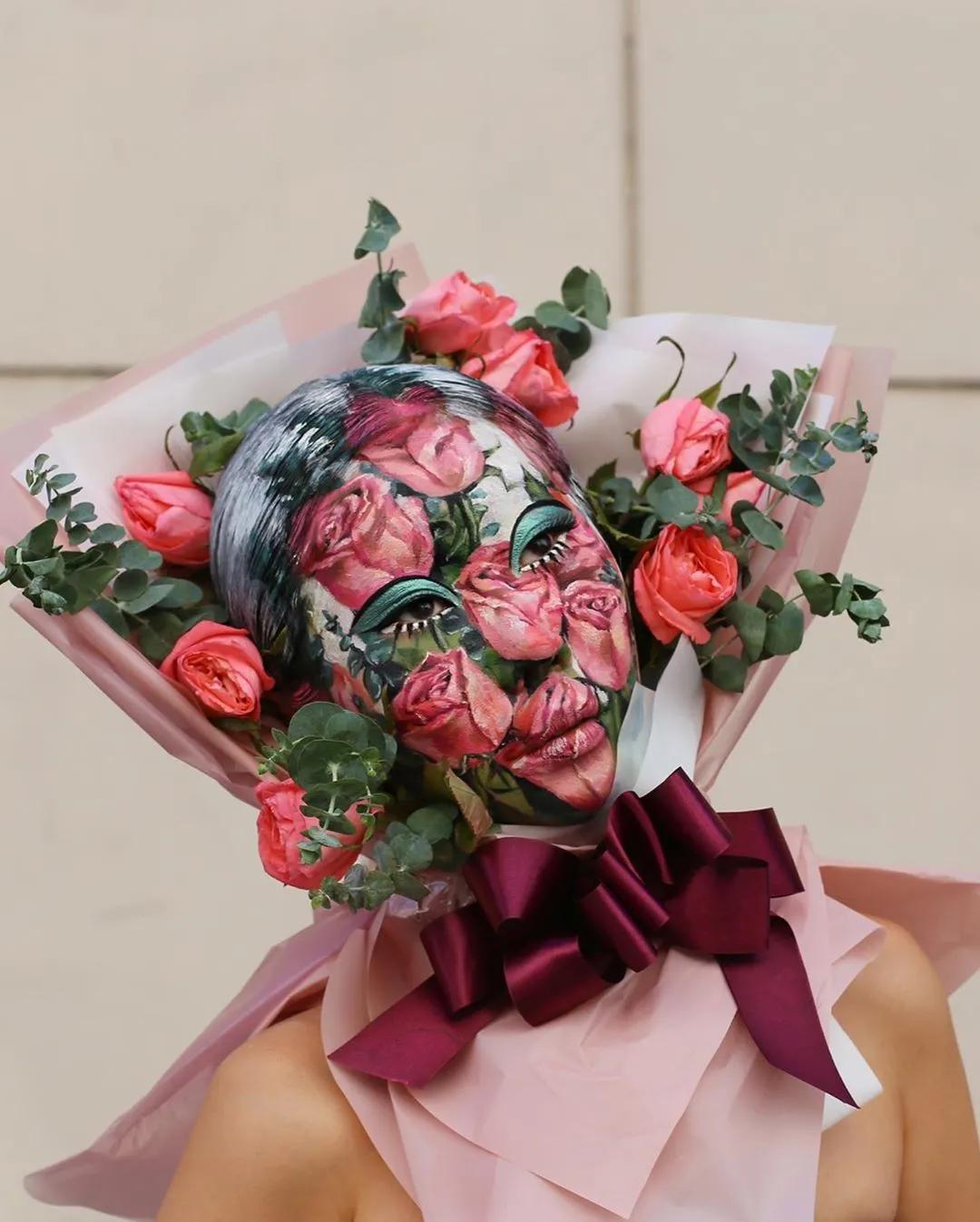 她在画画,神奇的视觉错觉画画