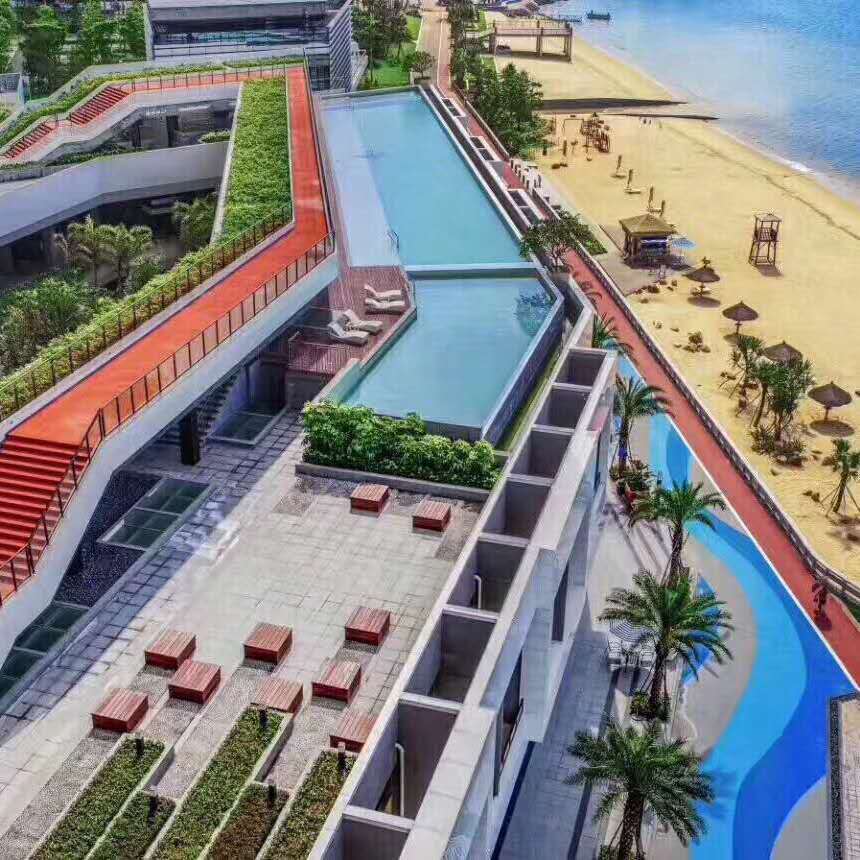 惠州双月湾网红无边际游泳池,惠州大亚湾泡泡海岸