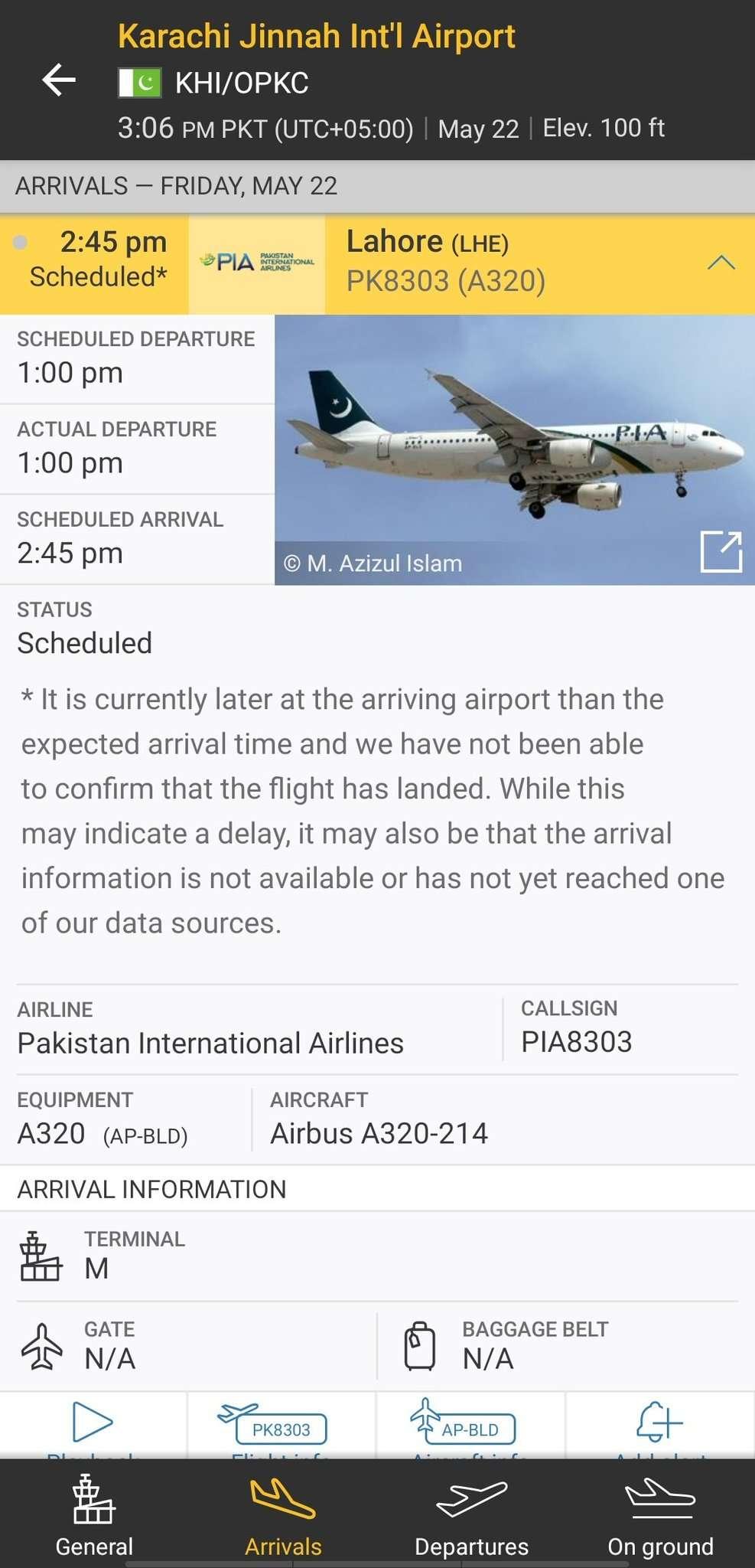 卡拉奇空难事件,巴基斯坦国际航空287号班机空难